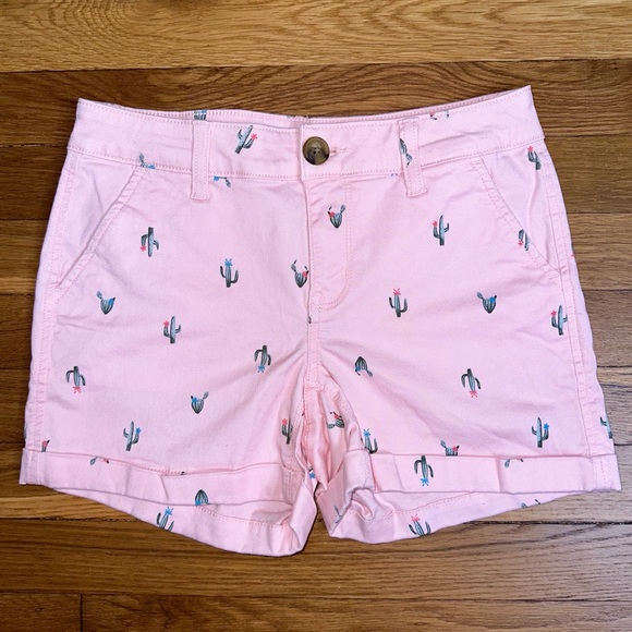 SO Pants - 5/$25 SO Juniors Mid Rise Shorts Pink Cactus Print Size 1 NWOT